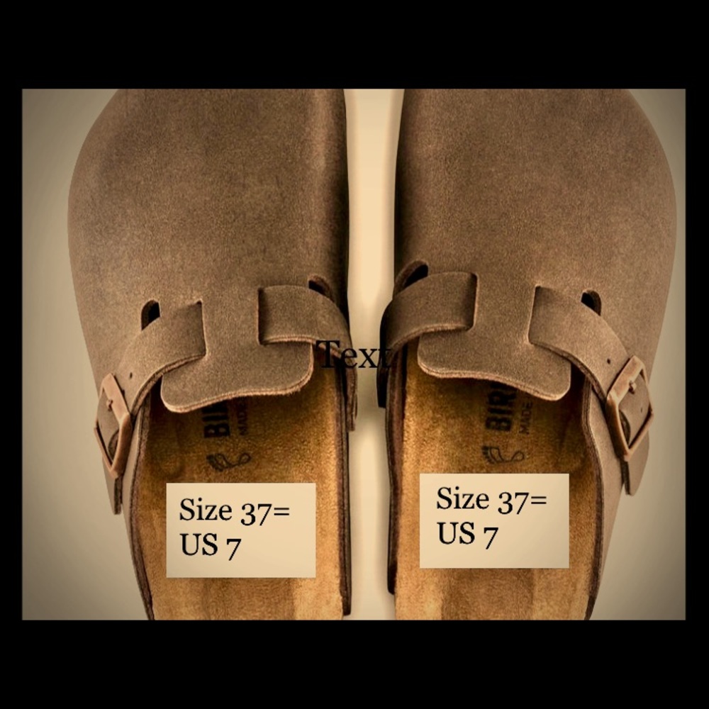 Brown Birkenstock Boston mules size 37, like new
